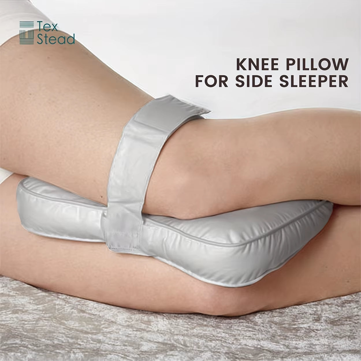 Knee Pillow for Side Sleepers - between Leg & under Knee Pillow for Back Sleepers
